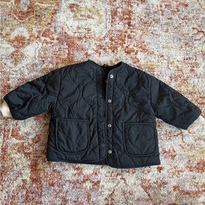 Zara Black Kids Quilted Jacket